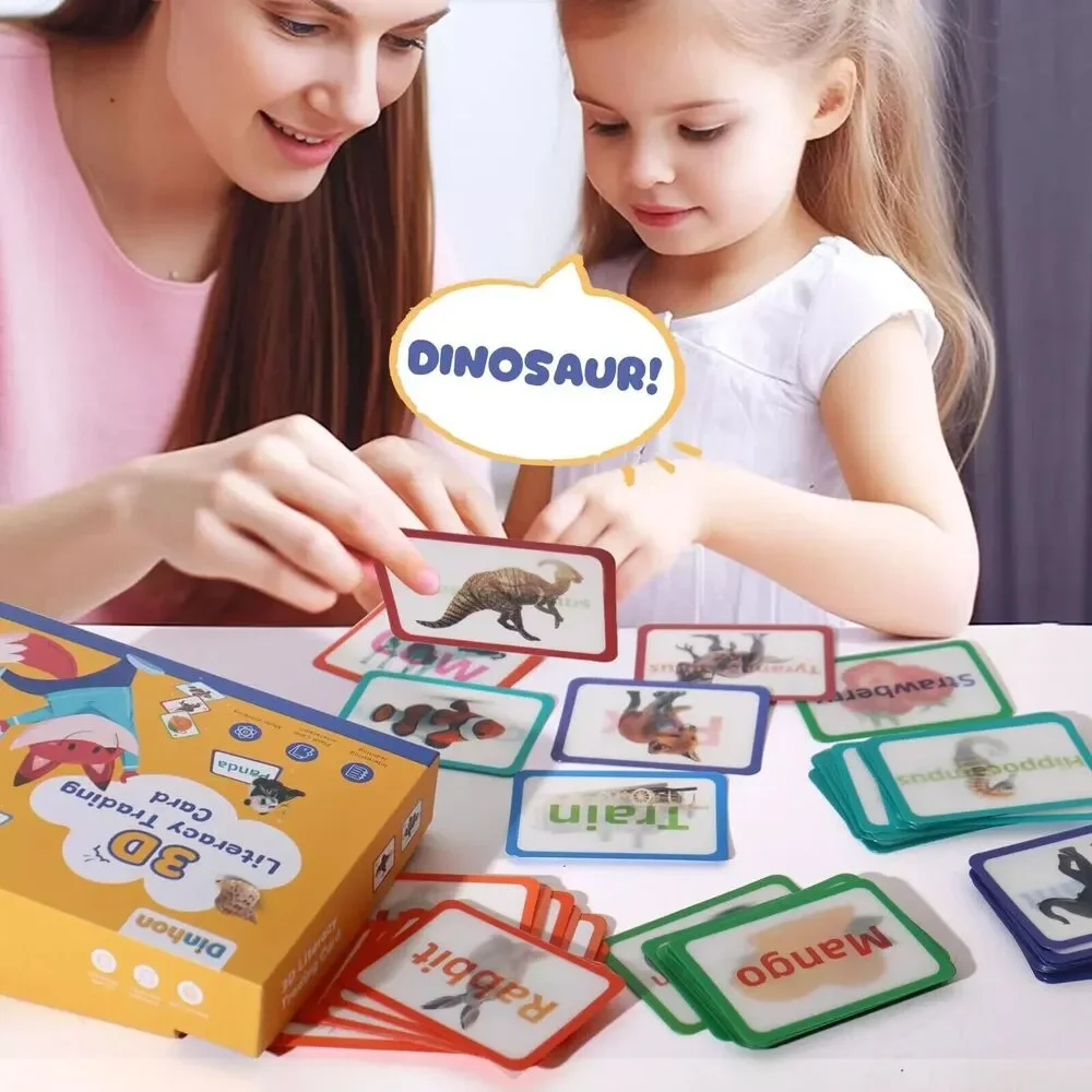 3D Visual Change Cognitive Card My First Flash Cards for Toddlers fun learning